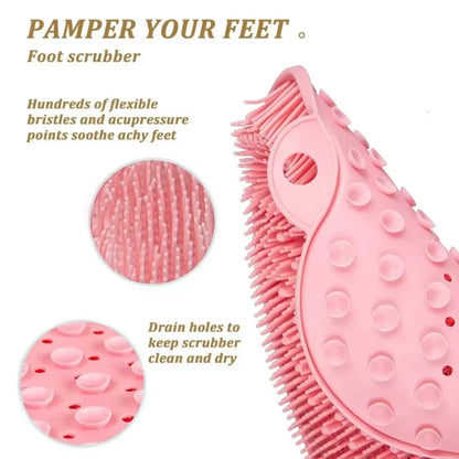 Ultimate Spa-Style Exfoliating Shower Mat – 5-in-1 Silicone Scrubbing & Massaging Solution